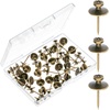 image:imageMr Pen Double Headed Picture Hanging Nails 80 Pack Silver  Picture Nails Tacks for Wall Hangings Wall Pins for Hanging Wall Nails for Hanging Thumb Tacks for Wall HangingBronze