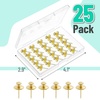 image:imageMr Pen Double Headed Picture Hanging Nails 80 Pack Silver  Picture Nails Tacks for Wall Hangings Wall Pins for Hanging Wall Nails for Hanging Thumb Tacks for Wall HangingGold