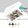 image:imageMr Pen Double Headed Picture Hanging Nails 80 Pack Silver  Picture Nails Tacks for Wall Hangings Wall Pins for Hanging Wall Nails for Hanging Thumb Tacks for Wall HangingBlack  Bronze  Silver  Gold