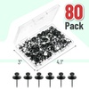 image:imageMr Pen Double Headed Picture Hanging Nails 80 Pack Silver  Picture Nails Tacks for Wall Hangings Wall Pins for Hanging Wall Nails for Hanging Thumb Tacks for Wall HangingBlack