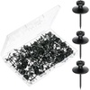 image:imageMr Pen Double Headed Picture Hanging Nails 80 Pack Silver  Picture Nails Tacks for Wall Hangings Wall Pins for Hanging Wall Nails for Hanging Thumb Tacks for Wall HangingBlack