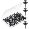 image:imageMr Pen Double Headed Picture Hanging Nails 80 Pack Silver  Picture Nails Tacks for Wall Hangings Wall Pins for Hanging Wall Nails for Hanging Thumb Tacks for Wall HangingBlack