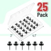 image:imageMr Pen Double Headed Picture Hanging Nails 80 Pack Silver  Picture Nails Tacks for Wall Hangings Wall Pins for Hanging Wall Nails for Hanging Thumb Tacks for Wall HangingBlack