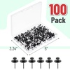 image:imageMr Pen Double Headed Picture Hanging Nails 80 Pack Silver  Picture Nails Tacks for Wall Hangings Wall Pins for Hanging Wall Nails for Hanging Thumb Tacks for Wall HangingBlack