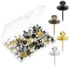 image:imageMr Pen Double Headed Picture Hanging Nails 80 Pack Silver  Picture Nails Tacks for Wall Hangings Wall Pins for Hanging Wall Nails for Hanging Thumb Tacks for Wall HangingBlack  Bronze  Silver  Gold
