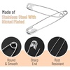 image:imageMr Pen Large Safety Pins 22 Inch 300 Pack  RustResistant Nickel Plated Steel Bulk Heavy Duty Large Safety Pins for Clothes Sewing Arts amp Craft DecorationsSilver