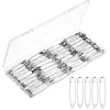 image:imageMr Pen Large Safety Pins 22 Inch 300 Pack  RustResistant Nickel Plated Steel Bulk Heavy Duty Large Safety Pins for Clothes Sewing Arts amp Craft DecorationsSilver