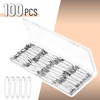 image:imageMr Pen Large Safety Pins 22 Inch 300 Pack  RustResistant Nickel Plated Steel Bulk Heavy Duty Large Safety Pins for Clothes Sewing Arts amp Craft DecorationsSilver