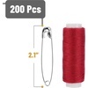 image:imageMr Pen Large Safety Pins 22 Inch 300 Pack  RustResistant Nickel Plated Steel Bulk Heavy Duty Large Safety Pins for Clothes Sewing Arts amp Craft DecorationsSilver