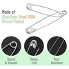 image:imageMr Pen Large Safety Pins 22 Inch 300 Pack  RustResistant Nickel Plated Steel Bulk Heavy Duty Large Safety Pins for Clothes Sewing Arts amp Craft DecorationsSilver