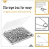 image:imageMr Pen Large Safety Pins 22 Inch 300 Pack  RustResistant Nickel Plated Steel Bulk Heavy Duty Large Safety Pins for Clothes Sewing Arts amp Craft DecorationsSilver