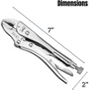 image:imageMr Pen Locking Pliers 7 Inch Curved Jaw  Alloy Steel Locking Pliers with Wire Cutter Locking Adjustable Wrench Locking Wrench Locking Adjustable Pliers