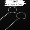 image:imageMr Pen Loop Turner Hook with Latch 2 Sizes Long amp Short  Stainless Steel Loop Turner for Fabric Tube Straps Belts Strips DIY Knitting Accessories Sewing ToolsSilver