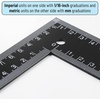 image:imageMr Pen Metal Carpenter Square 8 x 12 Inch  Imperial amp Metric L Square with 18Inch amp mm Graduations Precision Measuring Tool for Carpentry WoodworkingBlack