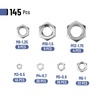 image:imageMr Pen Metric Hex Nuts Assortment Kit 145 pcs Stainless Steel  Metric Nut Assortment 7 Sizes M3 M4 M5 M6 M8 M10 M12 Hardware Nuts Metric Nuts Machine Nuts