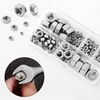image:imageMr Pen Metric Hex Nuts Assortment Kit 145 pcs Stainless Steel  Metric Nut Assortment 7 Sizes M3 M4 M5 M6 M8 M10 M12 Hardware Nuts Metric Nuts Machine Nuts