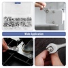 image:imageMr Pen Metric Hex Nuts Assortment Kit 145 pcs Stainless Steel  Metric Nut Assortment 7 Sizes M3 M4 M5 M6 M8 M10 M12 Hardware Nuts Metric Nuts Machine Nuts