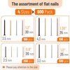 image:imageMr Pen Nail Assortment Kit 1200 Pcs 4 Sizes Black Picture Hangers  Small Nails for Hanging Pictures Finishing Nails for Drywall WoodBlack  Gold  Silver  Copper