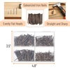 image:imageMr Pen Nail Assortment Kit 1200 Pcs 4 Sizes Black Picture Hangers  Small Nails for Hanging Pictures Finishing Nails for Drywall WoodBronze