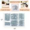 image:imageMr Pen Nail Assortment Kit 1200 Pcs 4 Sizes Black Picture Hangers  Small Nails for Hanging Pictures Finishing Nails for Drywall WoodSilver