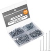 image:imageMr Pen Nail Assortment Kit 1200 Pcs 4 Sizes Black Picture Hangers  Small Nails for Hanging Pictures Finishing Nails for Drywall WoodSilver