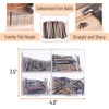image:imageMr Pen Nail Assortment Kit 600 pcs 4 Sizes Silver Picture Hangers  Small Nails for Hanging Pictures Finishing Nails for Drywall and WoodBlack  Gold  Silver  Copper