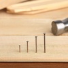 image:imageMr Pen Nail Assortment Kit 600 pcs 4 Sizes Silver Picture Hangers  Small Nails for Hanging Pictures Finishing Nails for Drywall and WoodBronze