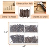 image:imageMr Pen Nail Assortment Kit 600 pcs 4 Sizes Silver Picture Hangers  Small Nails for Hanging Pictures Finishing Nails for Drywall and WoodBronze