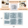 image:imageMr Pen Nail Assortment Kit 600 pcs 4 Sizes Silver Picture Hangers  Small Nails for Hanging Pictures Finishing Nails for Drywall and WoodSilver