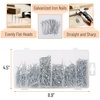 image:imageMr Pen Nail Assortment Kit Bulk 1200 Pcs 4 Sizes Silver Small Nails for Hanging Pictures Finishing Nails