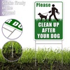 image:imageMr Pen No Dog Poop Signs for Yard 12 x 9  Double Sided Clean Up After Your Dog Signs with HStake Stand Waterproof and Easy to Install