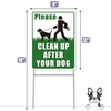 image:imageMr Pen No Dog Poop Signs for Yard 12 x 9  Double Sided Clean Up After Your Dog Signs with HStake Stand Waterproof and Easy to Install