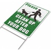 image:imageMr Pen No Dog Poop Signs for Yard 12 x 9  Double Sided Clean Up After Your Dog Signs with HStake Stand Waterproof and Easy to Install