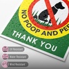 image:imageMr Pen No Dog Poop Signs for Yard 9 x 12 2 Pack  Please Be Respectful with one HStake Stand Waterproof Double Sided No Pooping Dog Signs for Yard