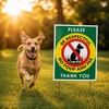 image:imageMr Pen No Dog Poop Signs for Yard 9 x 12 2 Pack  Please Be Respectful with one HStake Stand Waterproof Double Sided No Pooping Dog Signs for Yard