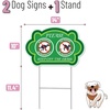 image:imageMr Pen No Peeing and No Pooping Dog Sign 2 Pack with 1 Metal Stake  DoubleSided Waterproof Please Be Respectful Keep Off Grass Signs Ideal for Lawns Gardens amp Backyards