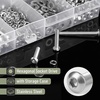 image:imageMr Pen Nuts and Bolts Assortment Kit 120 pcs Stainless Steel  M6 Screws 7 Sizes 1035mmHex Socket Head Cap Screws Assorted Nuts and Bolts Nut Bolt and Washer Assortment540 pcs  M37 Sizes 630mm