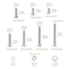 image:imageMr Pen Nuts and Bolts Assortment Kit 120 pcs Stainless Steel  M6 Screws 7 Sizes 1035mmHex Socket Head Cap Screws Assorted Nuts and Bolts Nut Bolt and Washer Assortment540 pcs  M37 Sizes 630mm