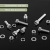 image:imageMr Pen Nuts and Bolts Assortment Kit 120 pcs Stainless Steel  M6 Screws 7 Sizes 1035mmHex Socket Head Cap Screws Assorted Nuts and Bolts Nut Bolt and Washer Assortment210 pcs  M57 Sizes 630mm