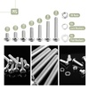 image:imageMr Pen Nuts and Bolts Assortment Kit 120 pcs Stainless Steel  M6 Screws 7 Sizes 1035mmHex Socket Head Cap Screws Assorted Nuts and Bolts Nut Bolt and Washer Assortment228 pcs  M57 Sizes 830mm