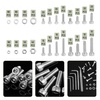 image:imageMr Pen Nuts and Bolts Assortment Kit 120 pcs Stainless Steel  M6 Screws 7 Sizes 1035mmHex Socket Head Cap Screws Assorted Nuts and Bolts Nut Bolt and Washer Assortment810 pcs  M3 M4 M5 M6