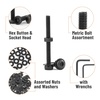 image:imageMr Pen Nuts and Bolts Assortment Kit 120 pcs Stainless Steel  M6 Screws 7 Sizes 1035mmHex Socket Head Cap Screws Assorted Nuts and Bolts Nut Bolt and Washer Assortment1590 pcs  M318 Sizes  535mm