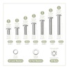 image:imageMr Pen Nuts and Bolts Assortment Kit 120 pcs Stainless Steel  M6 Screws 7 Sizes 1035mmHex Socket Head Cap Screws Assorted Nuts and Bolts Nut Bolt and Washer Assortment146 pcs  M67 Sizes 630mm