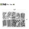 image:imageMr Pen Nuts and Bolts Assortment Kit 120 pcs Stainless Steel  M6 Screws 7 Sizes 1035mmHex Socket Head Cap Screws Assorted Nuts and Bolts Nut Bolt and Washer Assortment146 pcs  M67 Sizes 630mm