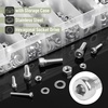 image:imageMr Pen Nuts and Bolts Assortment Kit 120 pcs Stainless Steel  M6 Screws 7 Sizes 1035mmHex Socket Head Cap Screws Assorted Nuts and Bolts Nut Bolt and Washer Assortment810 pcs  M3 M4 M5 M6