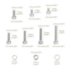 image:imageMr Pen Nuts and Bolts Assortment Kit 120 pcs Stainless Steel  M6 Screws 7 Sizes 1035mmHex Socket Head Cap Screws Assorted Nuts and Bolts Nut Bolt and Washer Assortment210 pcs  M57 Sizes 630mm