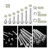 image:imageMr Pen Nuts and Bolts Assortment Kit 120 pcs Stainless Steel  M6 Screws 7 Sizes 1035mmHex Socket Head Cap Screws Assorted Nuts and Bolts Nut Bolt and Washer Assortment350 pcs  M47 Sizes 630mm