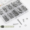 image:imageMr Pen Nuts and Bolts Assortment Kit 370 pcs Stainless Steel  M4 Screws7 Sizes 630mmButton Head Socket Cap M4 Bolts and Nuts Kit with Clear Storage Box