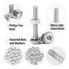 image:imageMr Pen Nuts and Bolts Assortment Kit 540 pcs Stainless Steel  M37 Sizes 630mmPhillips Pan Head Socket Cap Screws Assorted Nuts and Bolts Nut Bolt and Washer Assortment Bolt and Nut Ass