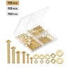 image:imageMr Pen Nuts and Bolts Assortment Kit 550 pcs  Carbon Steel M3 M4 M5 Phillips Pan Head Assorted Nuts and BoltsGold